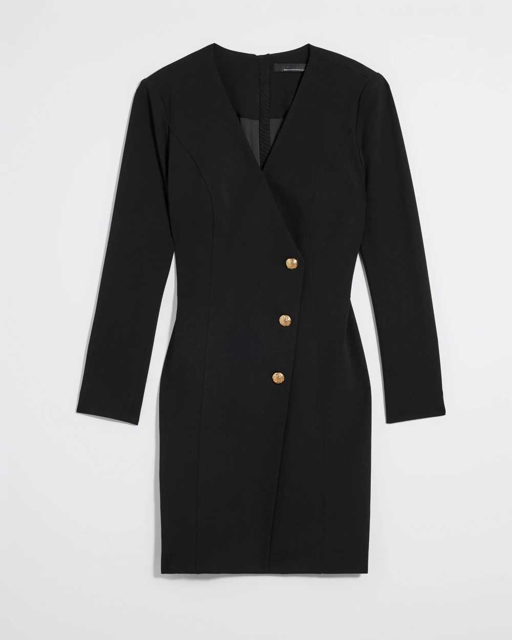 Double breasted long new arrivals sleeve blazer dress